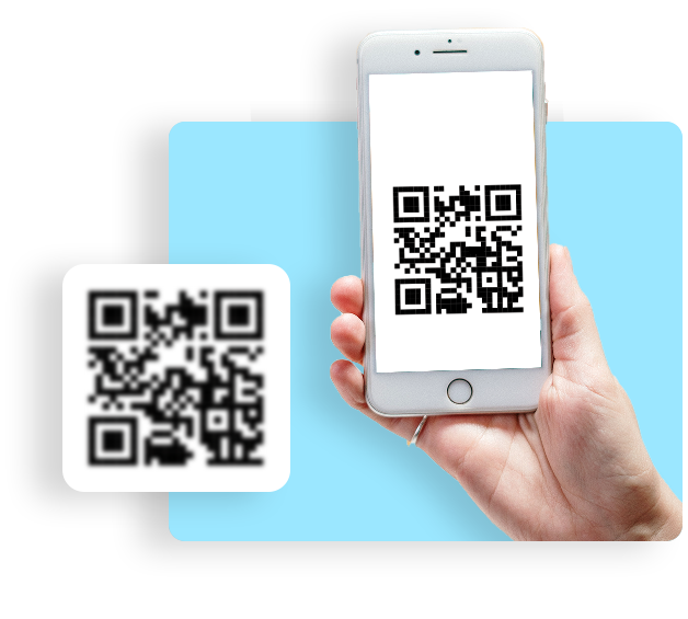 Using your mTap QR-code and a phone's camera.