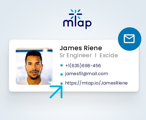 Share your unique link for digital business cards