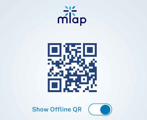 Share digital business cards using offline QR code