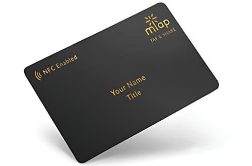 Black and gold digital business card