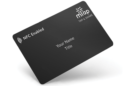 black digital card with nfc