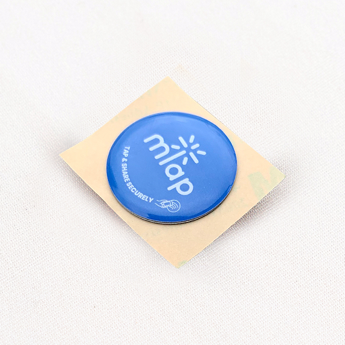 Compact blue NFC circle