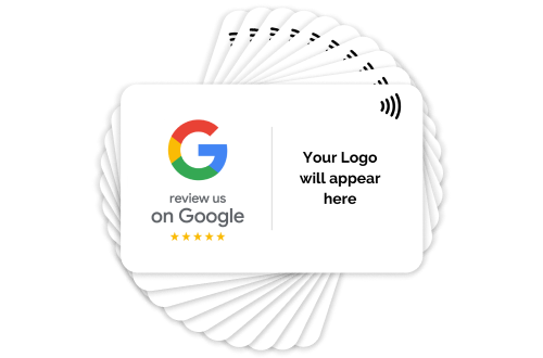 Custom Google review card front