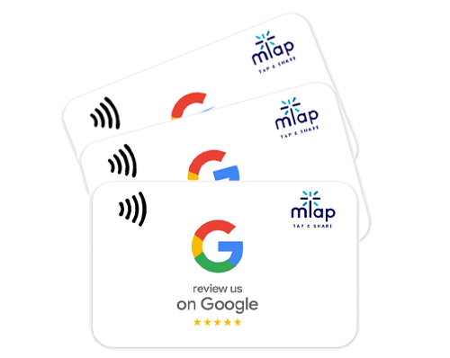 Google review cards, sleek design