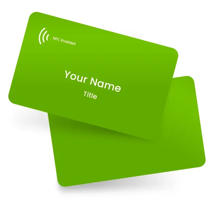 Green digital business card design