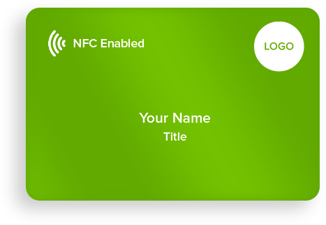 Green NFC business card