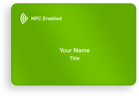 Green NFC digital business card