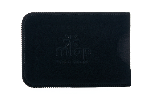 Leather NFC card with sleek design