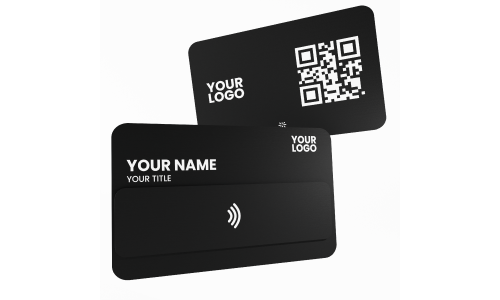 NFC black metal card, stylish look