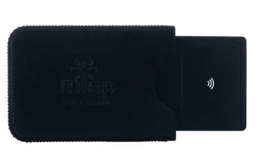 NFC card in leather cover style