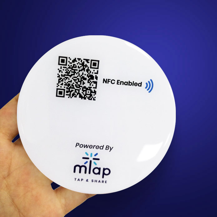 NFC-enabled disc digital tag