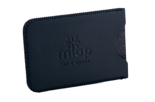 NFC metal card with leather cover