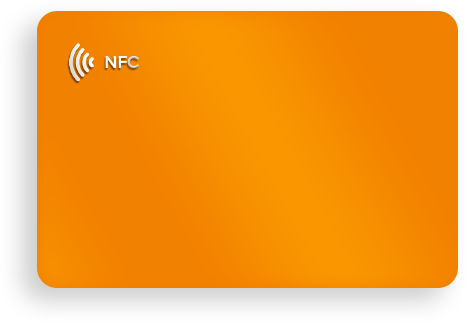 Orange card with NFC technology