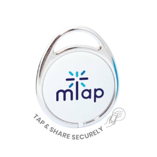 White NFC key fob design