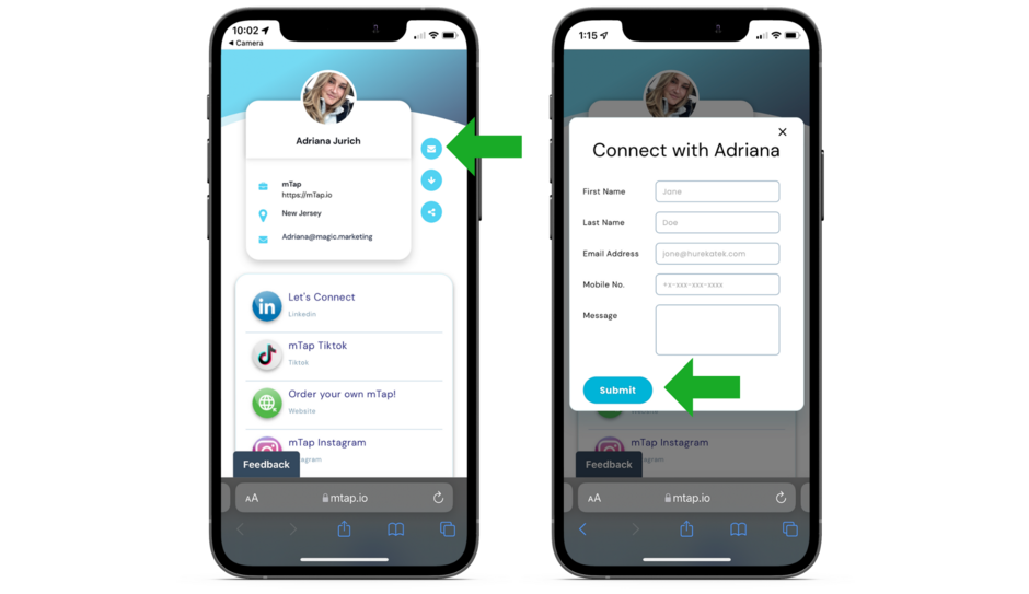 save a contact to your leads list