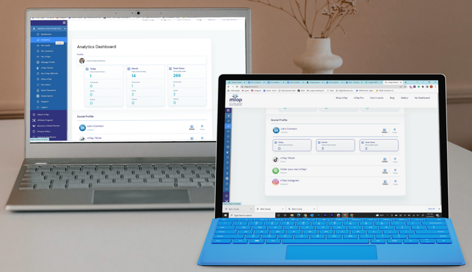 mTap Pro analytics