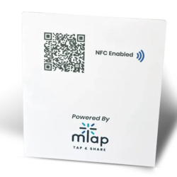 Table stand NFC digital card